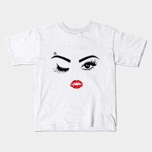 Eyes and Lips Kids T-Shirt